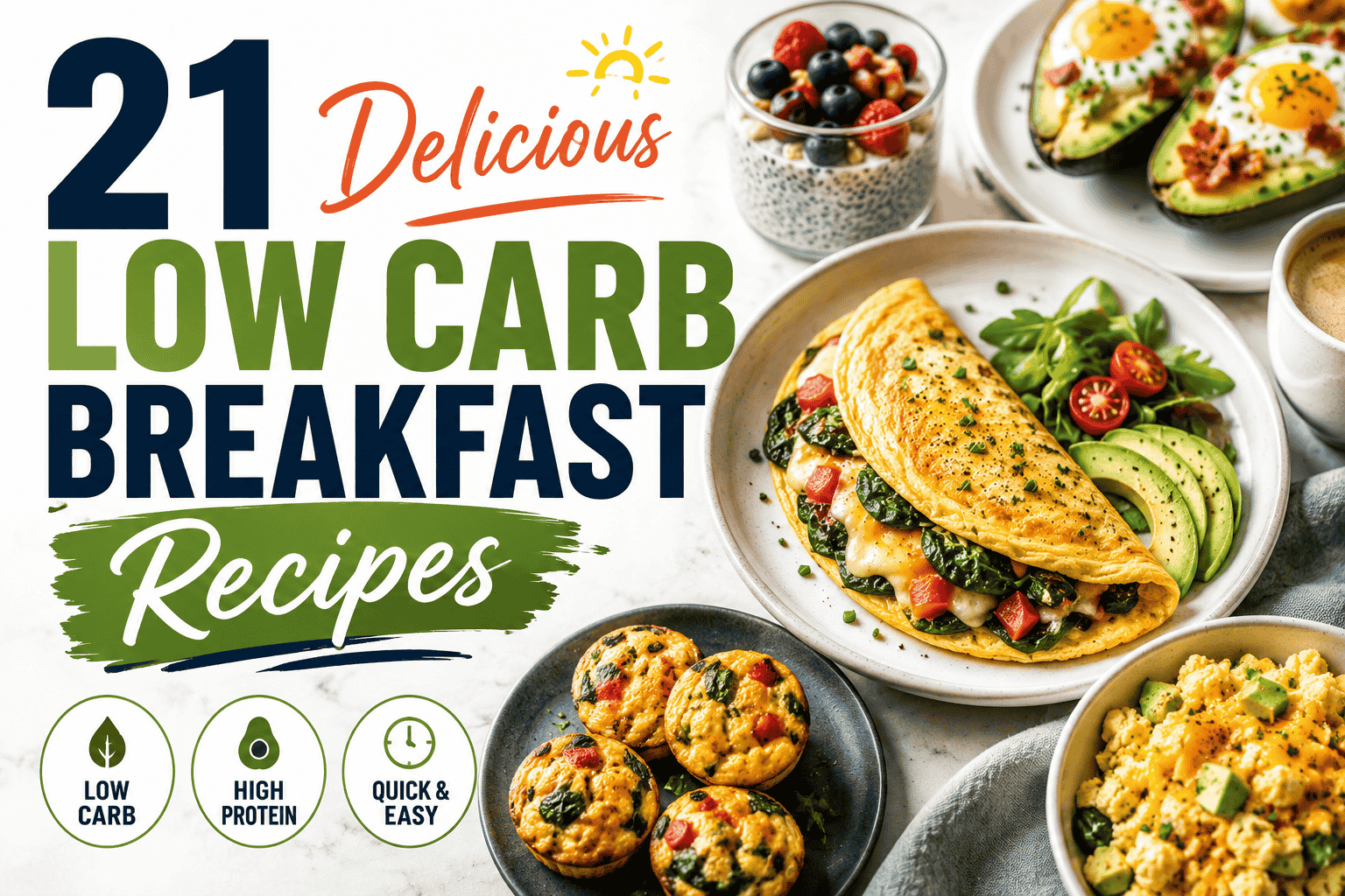 21 Delicious Low Carb Breakfast Recipies