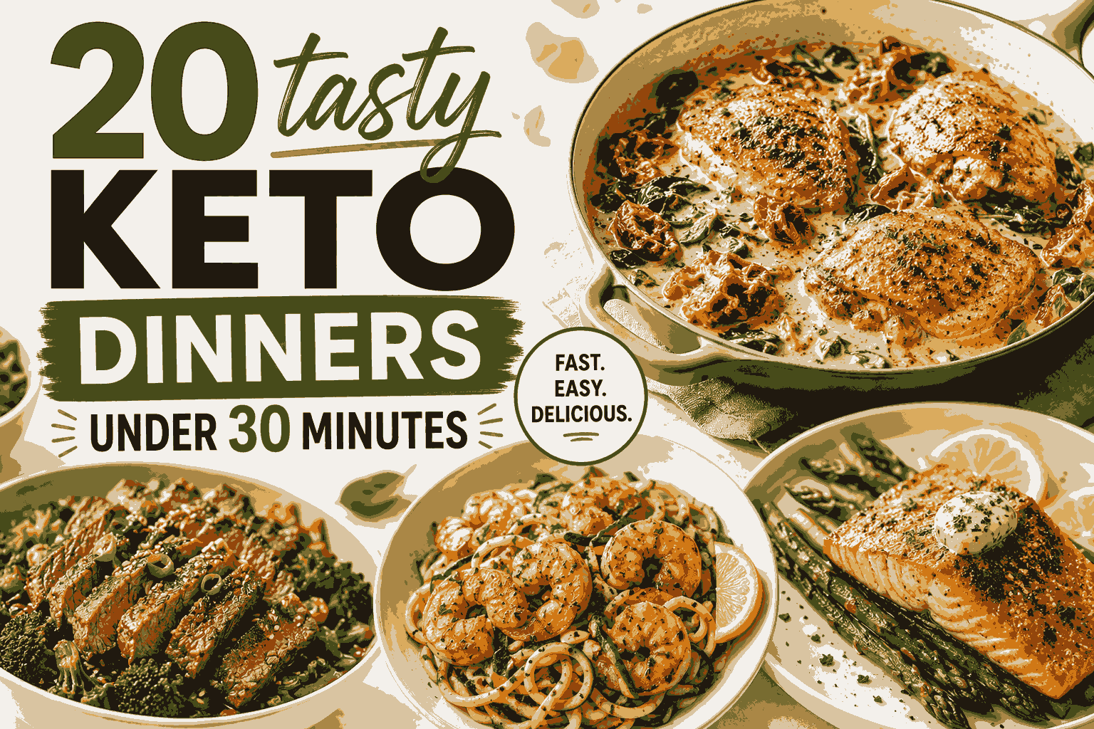 20 tasty keto dinners