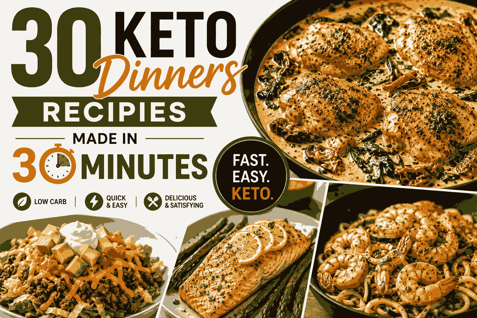 30 keto Dinners Recipies