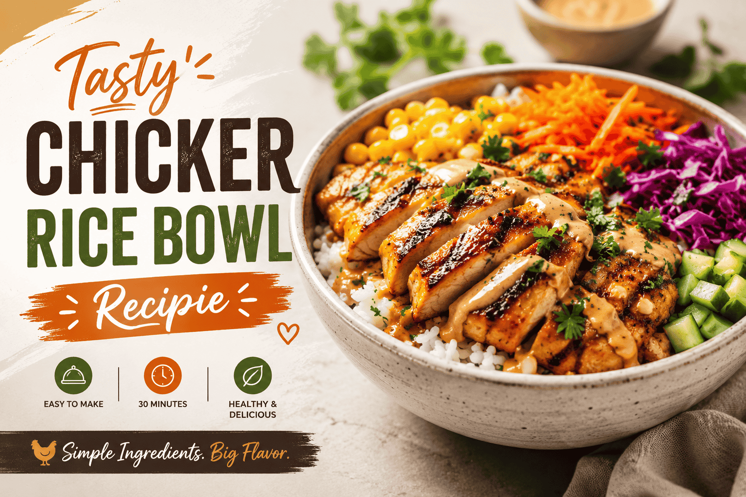 Tasty Chicker Rice Bowl Recipie