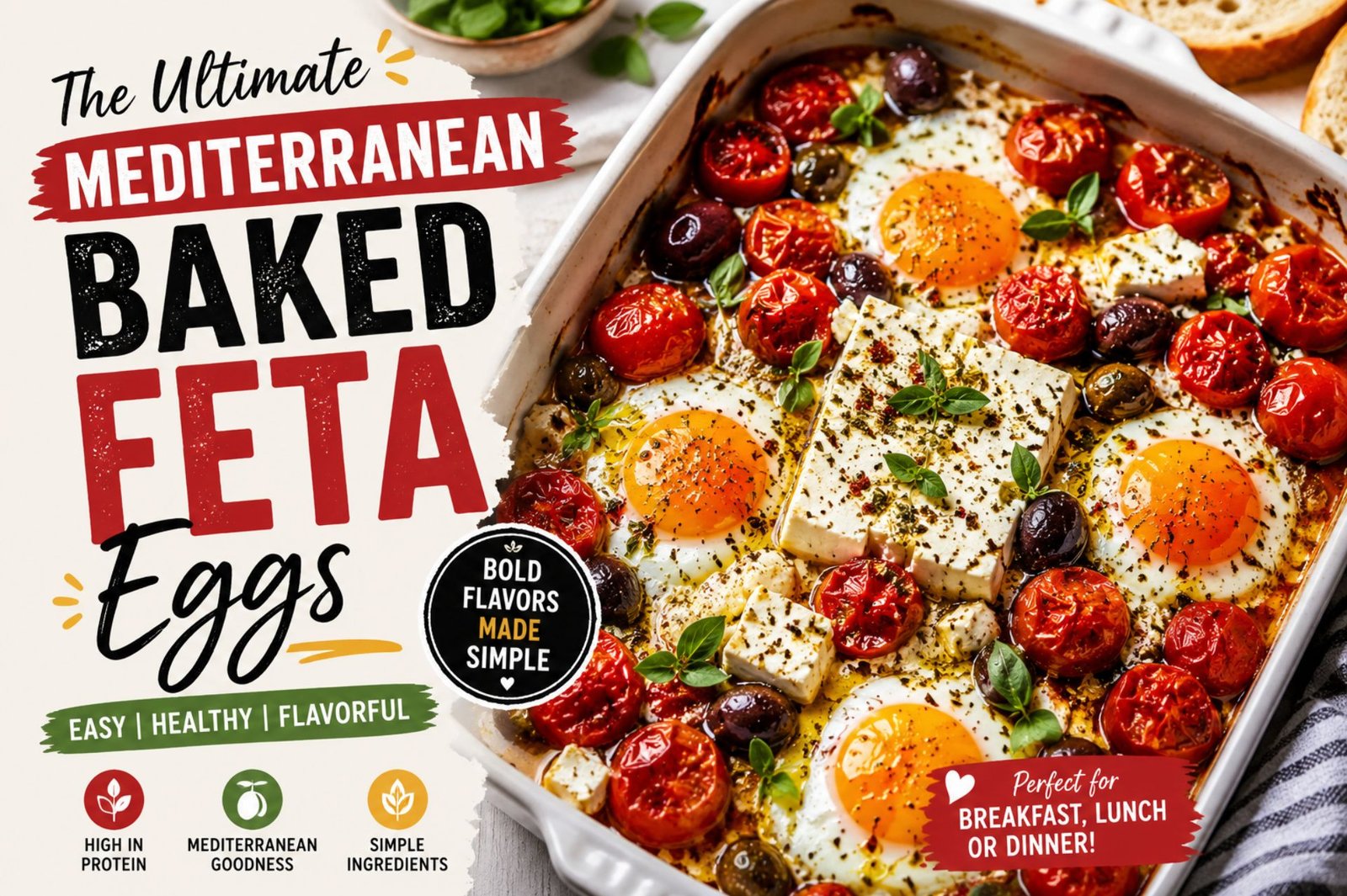 The Ultimate Mediterranean Baked Feta Eggs