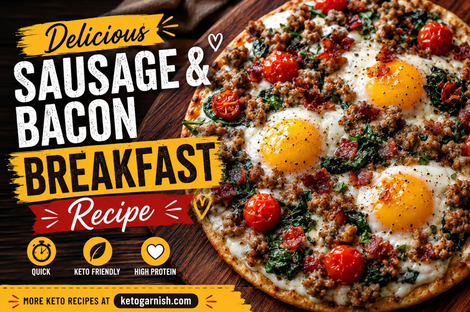 Delicious Sausage & Bacon Breakfast Recipe