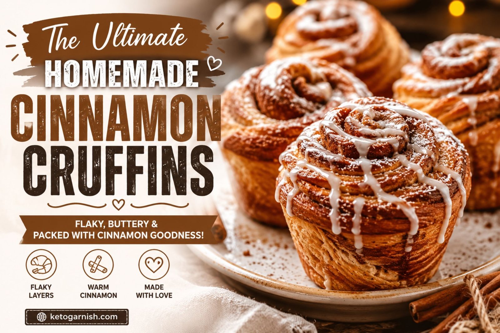 The Ultimate Homemade Cinnamon Cruffins