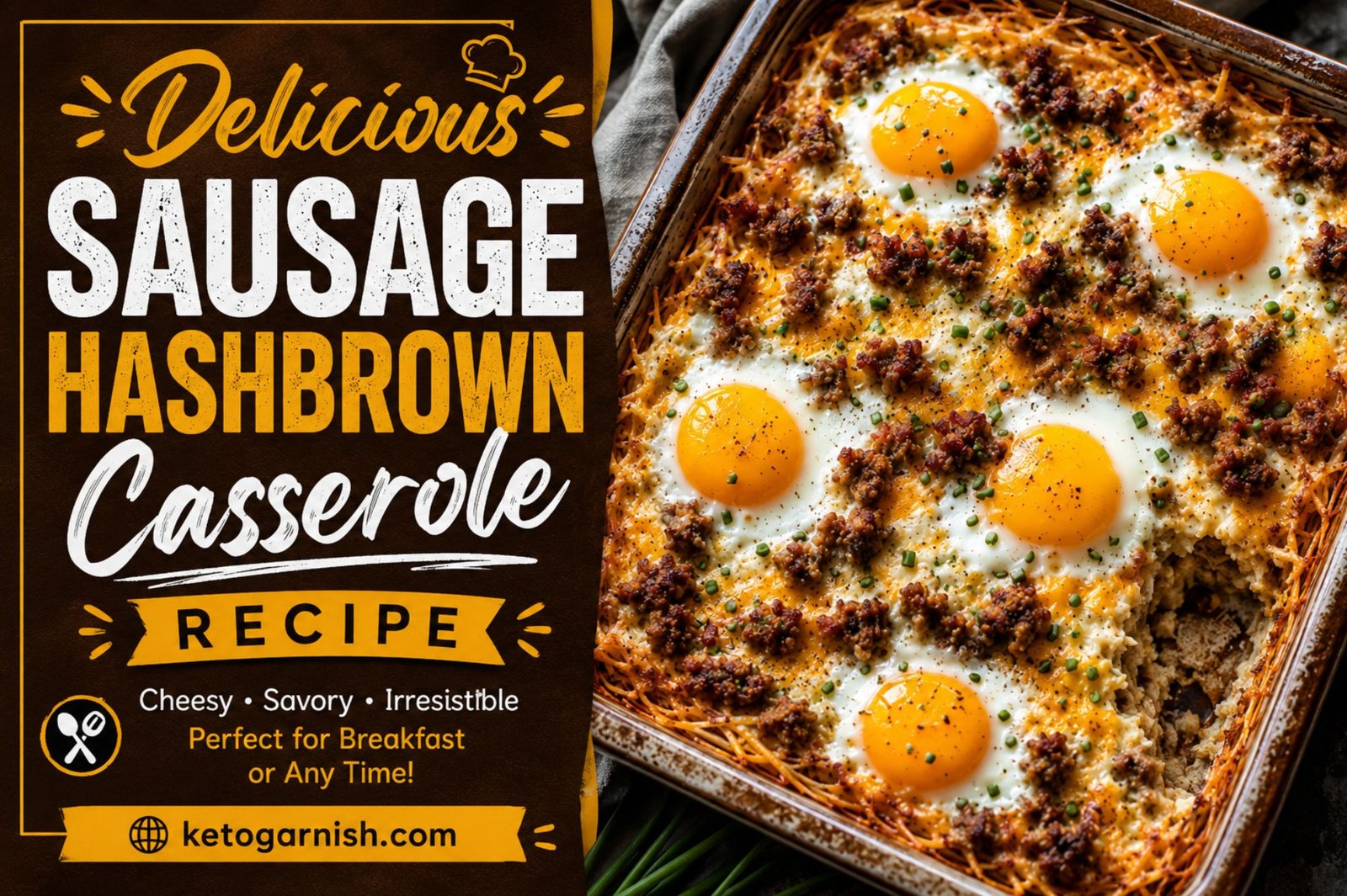 Delicious Sausage hashbrown casserole Recipe