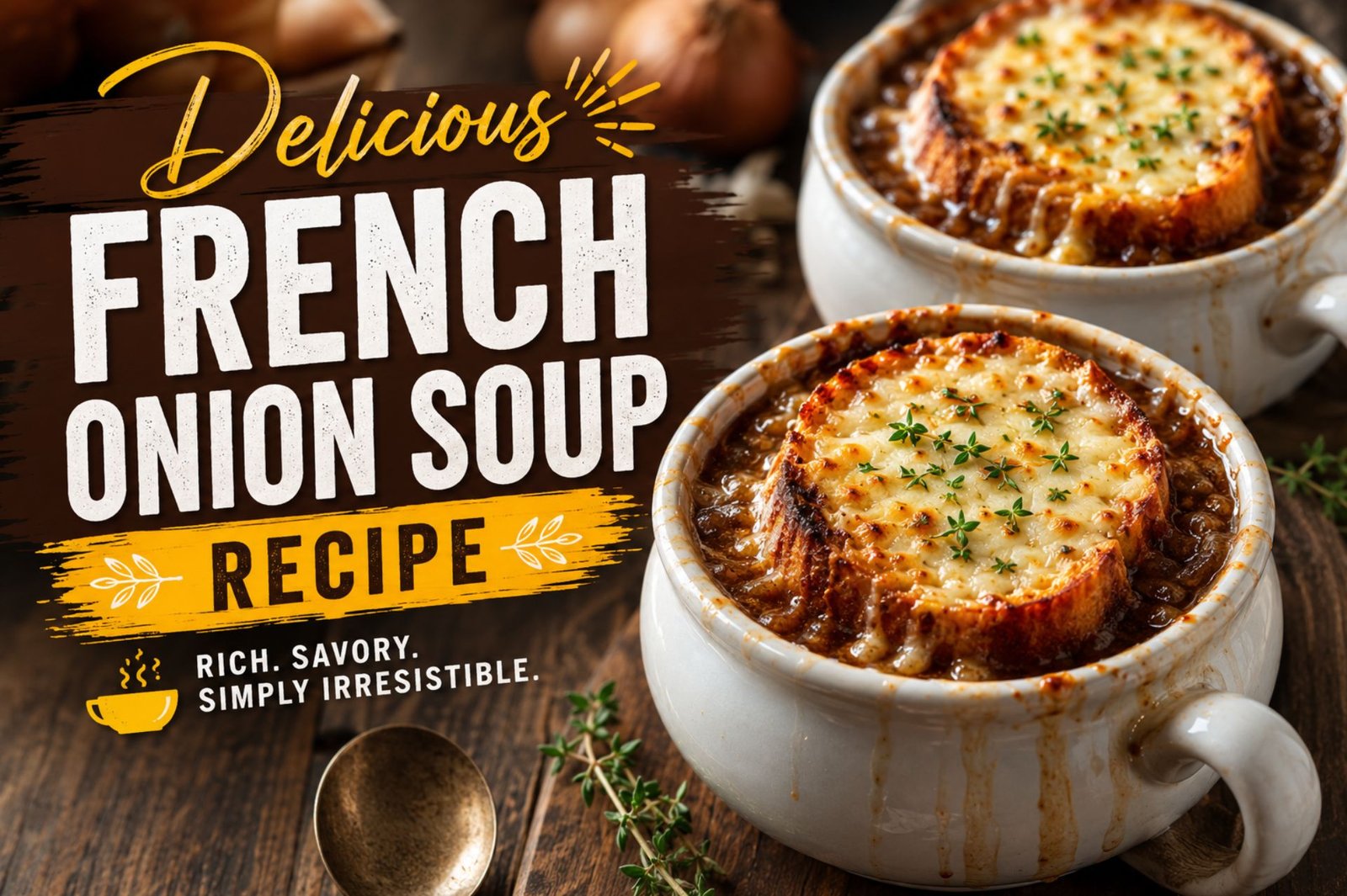Delicious French onion soup Recipe