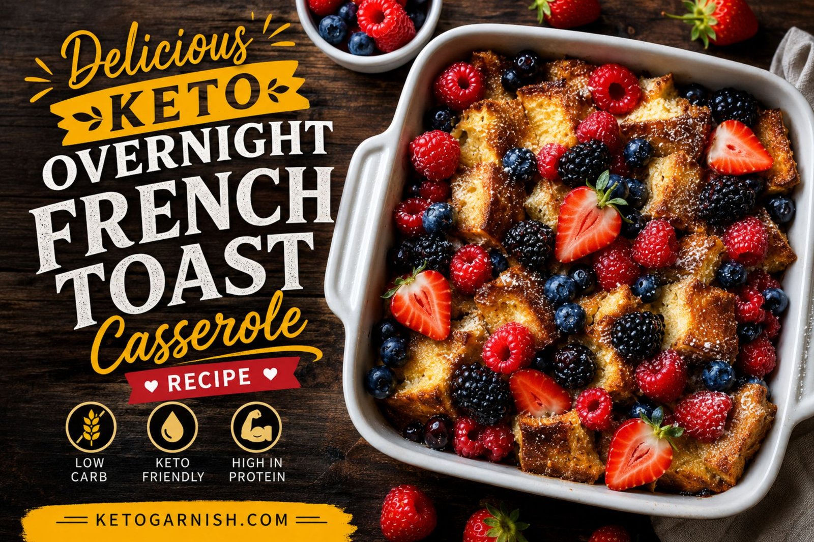 Delicious Keto overnight french toast casserole Recipe