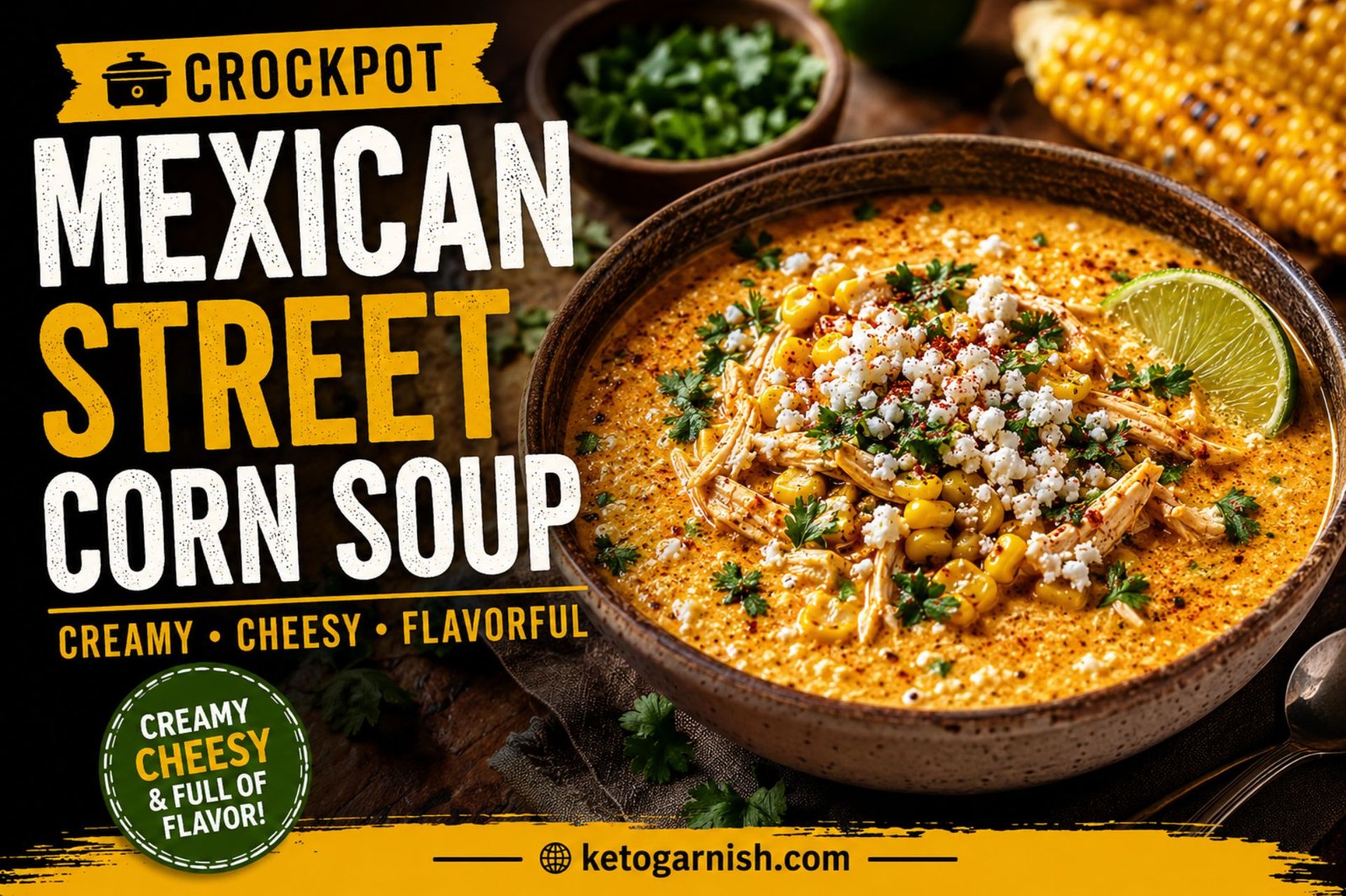 Crockpot mexican street corn soup