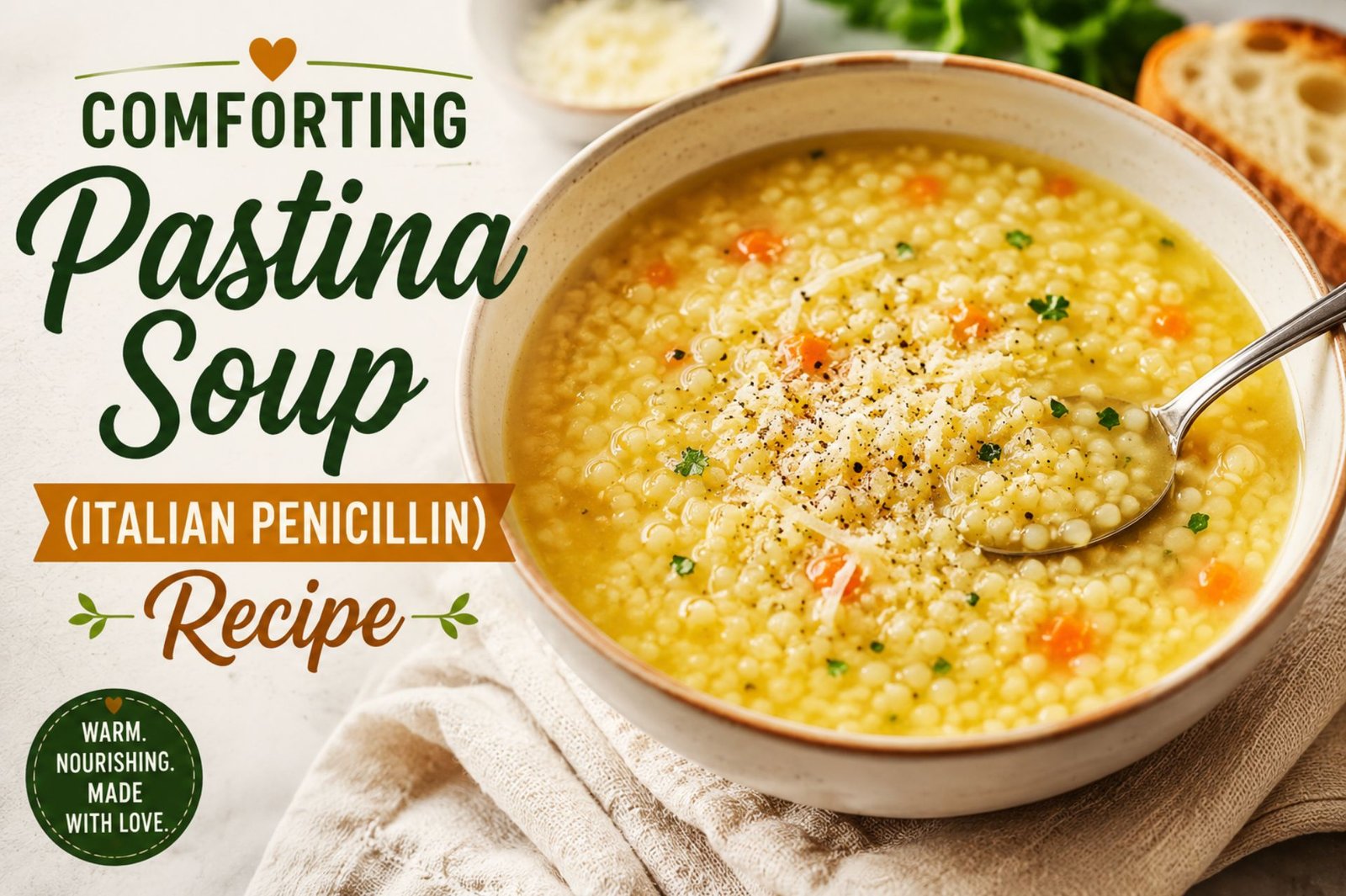 Comforting Pastina Soup (Italian Penicillin) Recipie