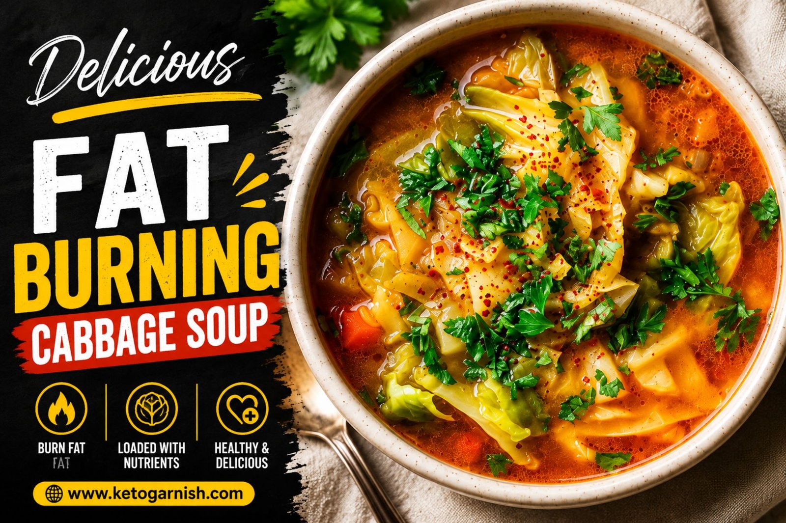 Delicious Fat burning cabbage soup