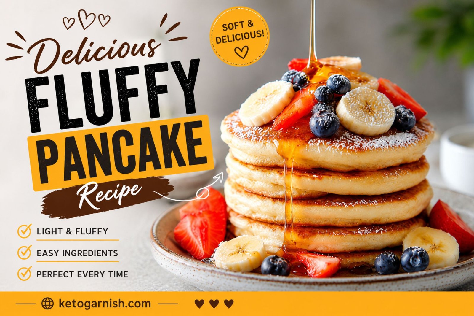 Delicious Fluffy pancake recipe