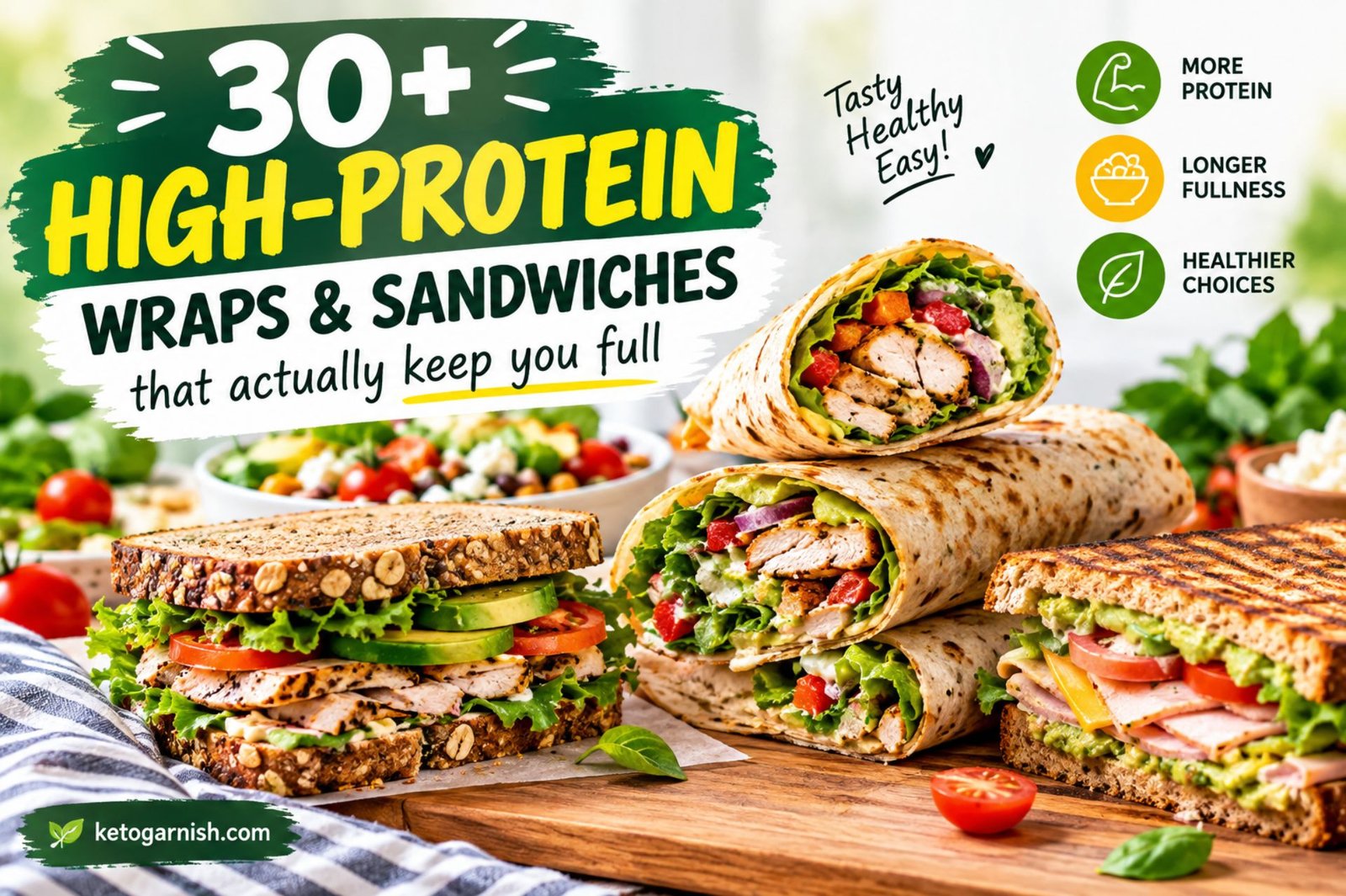 30+ high-protein wraps & sandwiches that actually keep you full