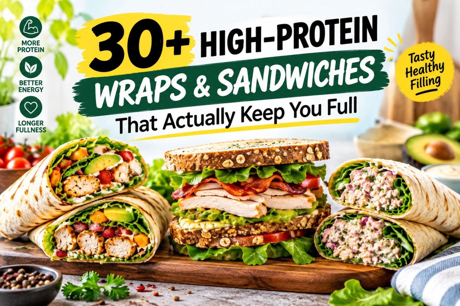 32 High-Protein Wraps & Sandwiches That Actually Keep You Full
