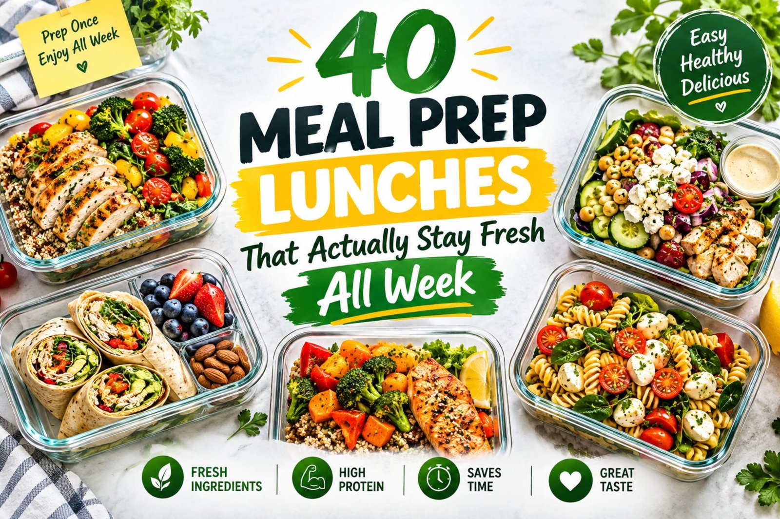 40 Meal Prep Lunches That Actually Stay Fresh All Week