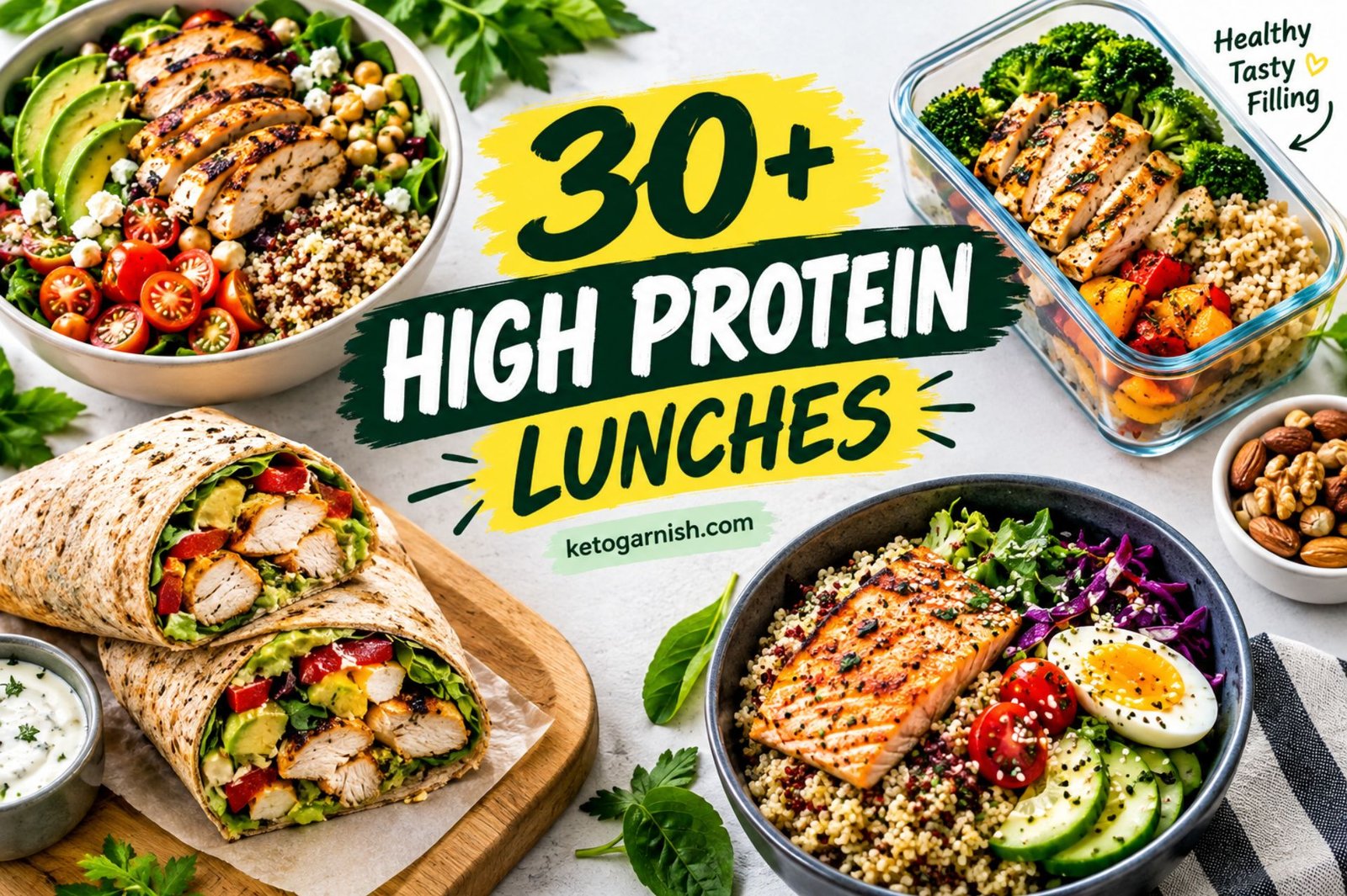 30+ high protein lunches