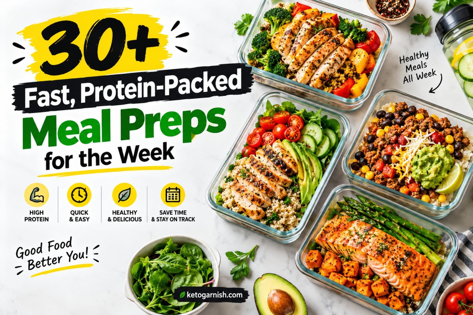 30+ Fast, Protein-Packed Meal Preps for the Week