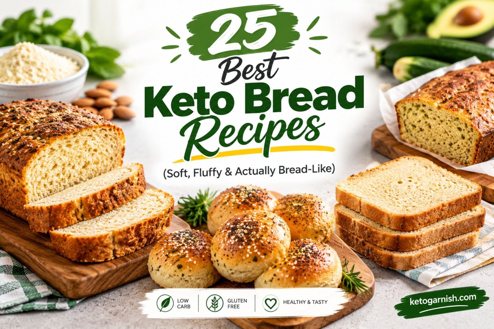 25 Best Keto Bread Recipes