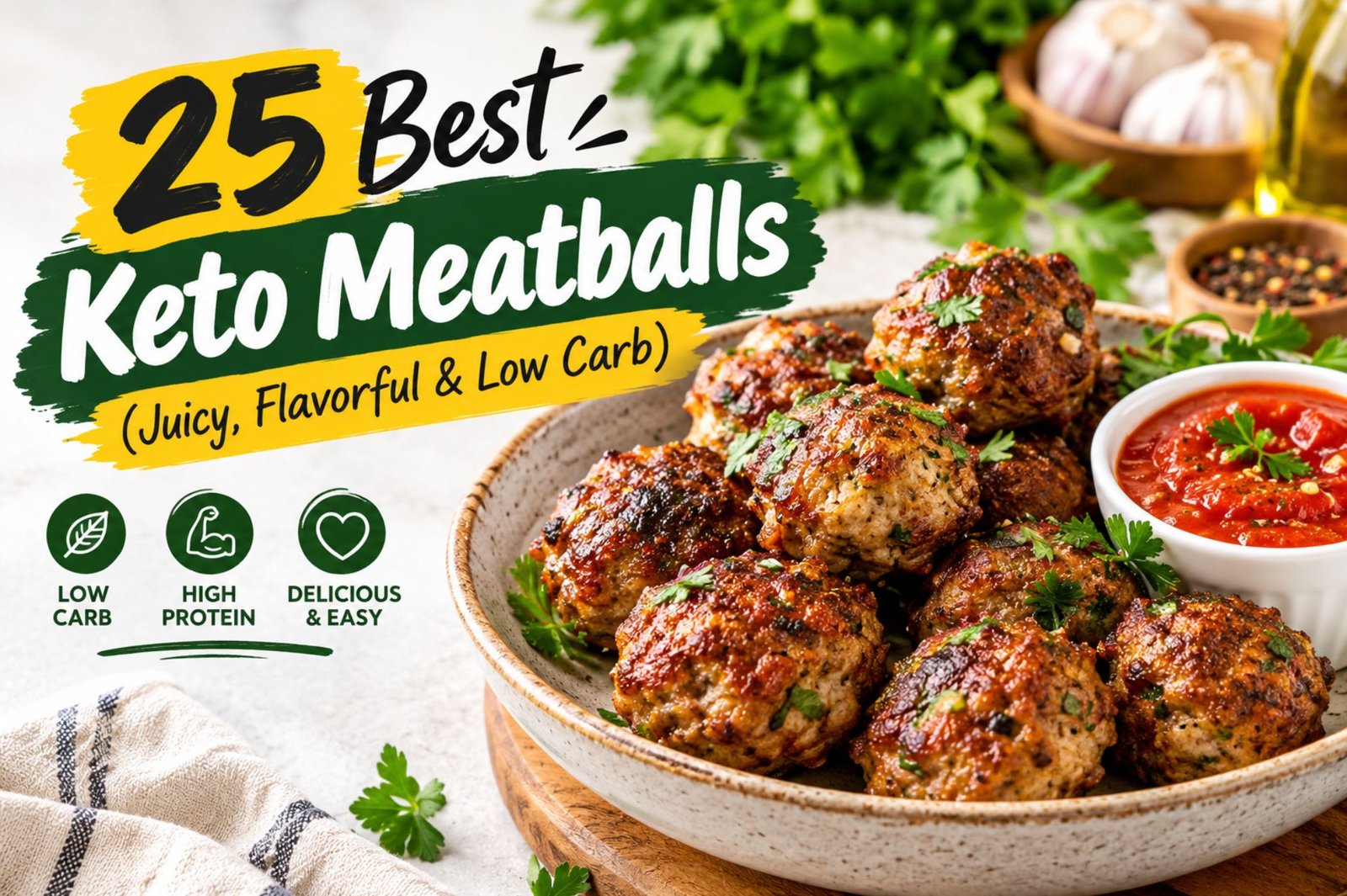  25 Best Keto Meatballs (Juicy, Flavorful & Low Carb)