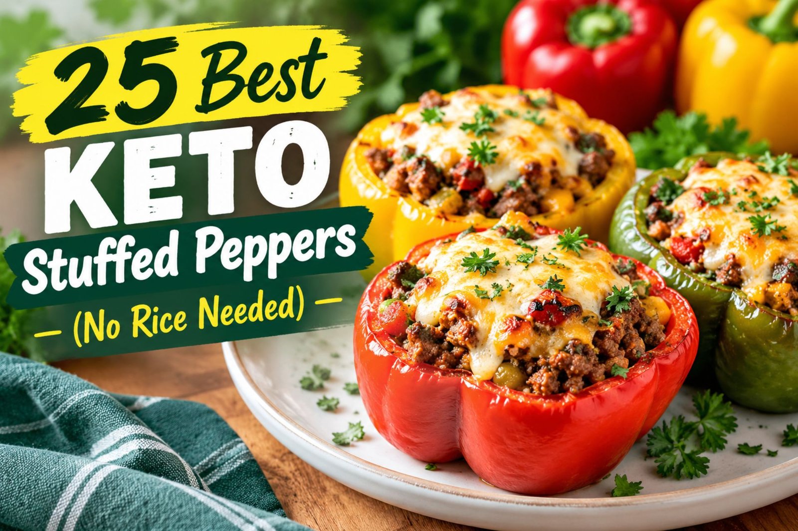 25 Best Keto Stuffed Peppers