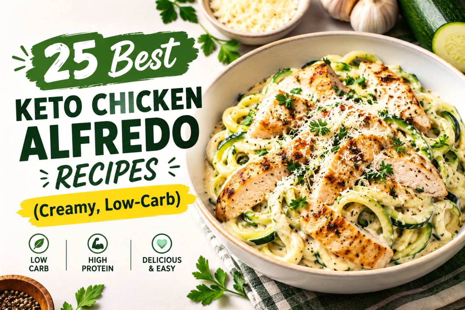 25 Best Keto Chicken Alfredo Recipes